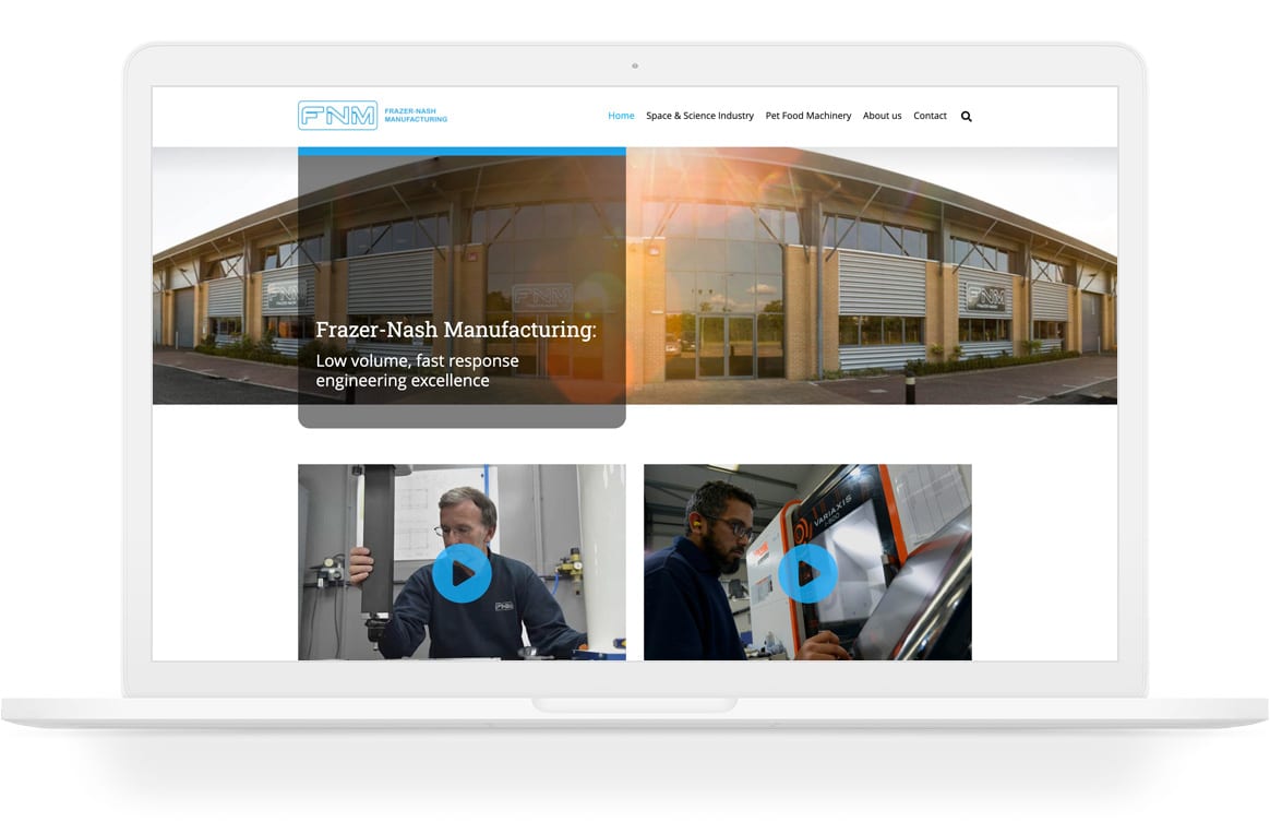 Frazer Nash website design
