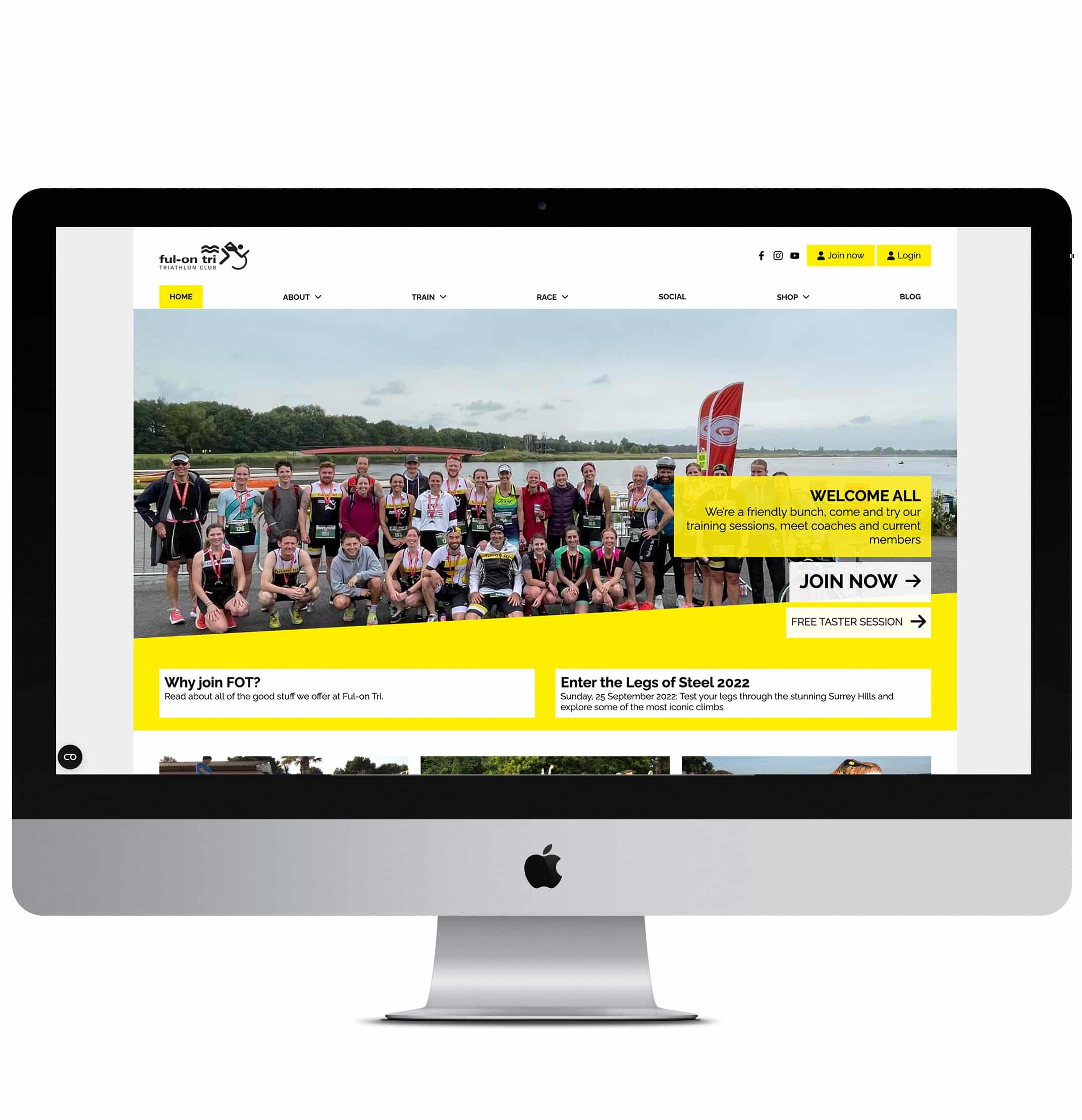 Full on Tri Triathlon Club Website